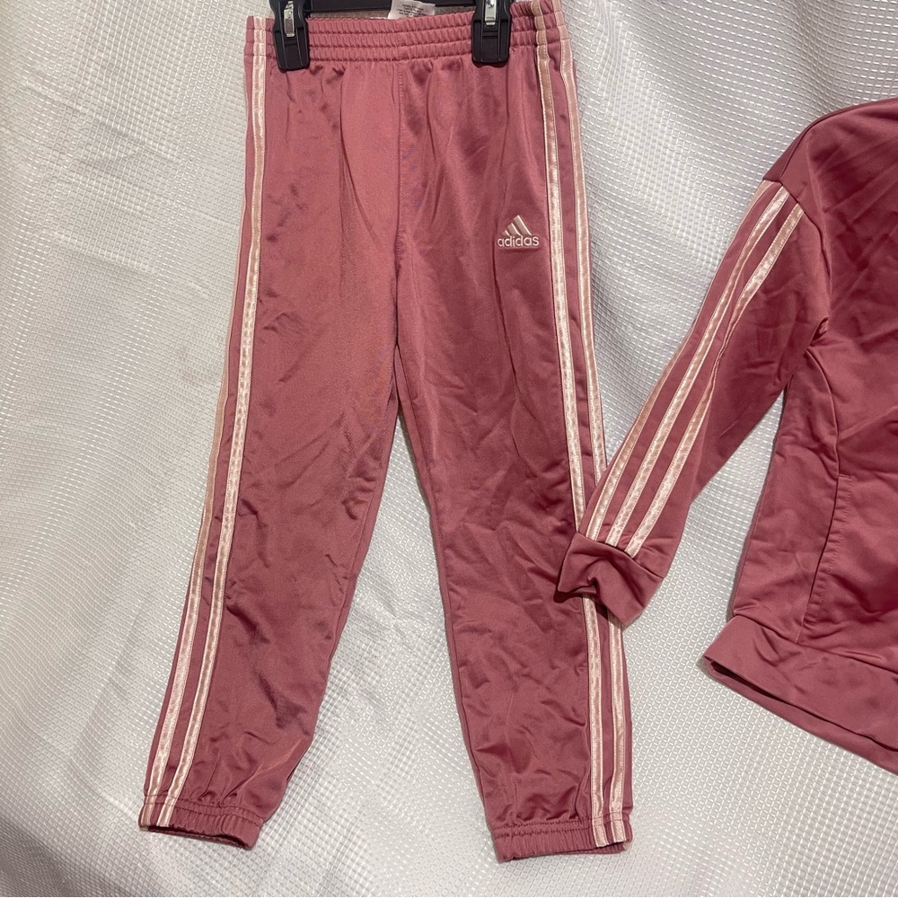 Kids Adidas Pink Tracksuit Set - Picture 3 of 8